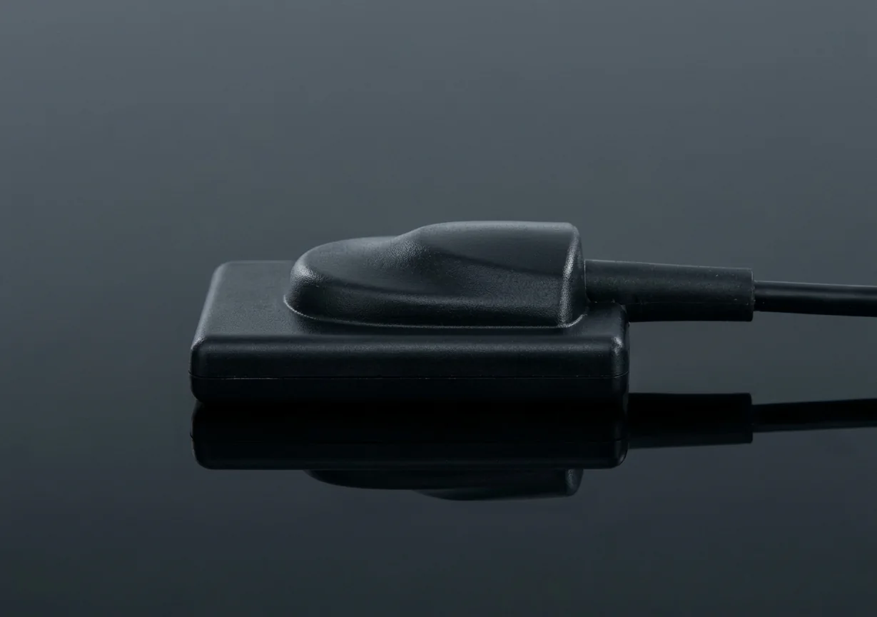Sensor Evo-T de perfil, mostrando a espessura do corpo